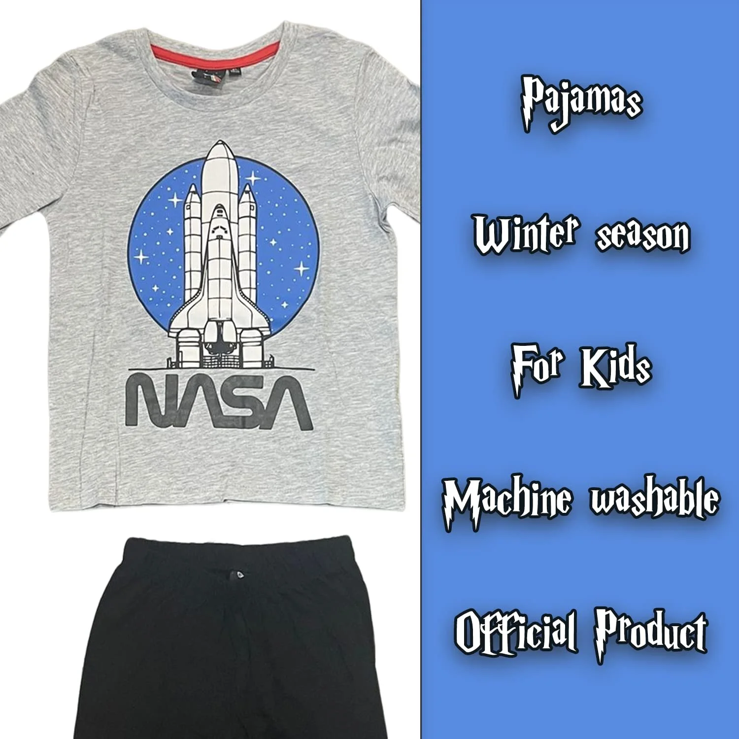 Піжама Fashion UK NASA Shuttle Зимова Дитяча Довгий Рукав, фото №5