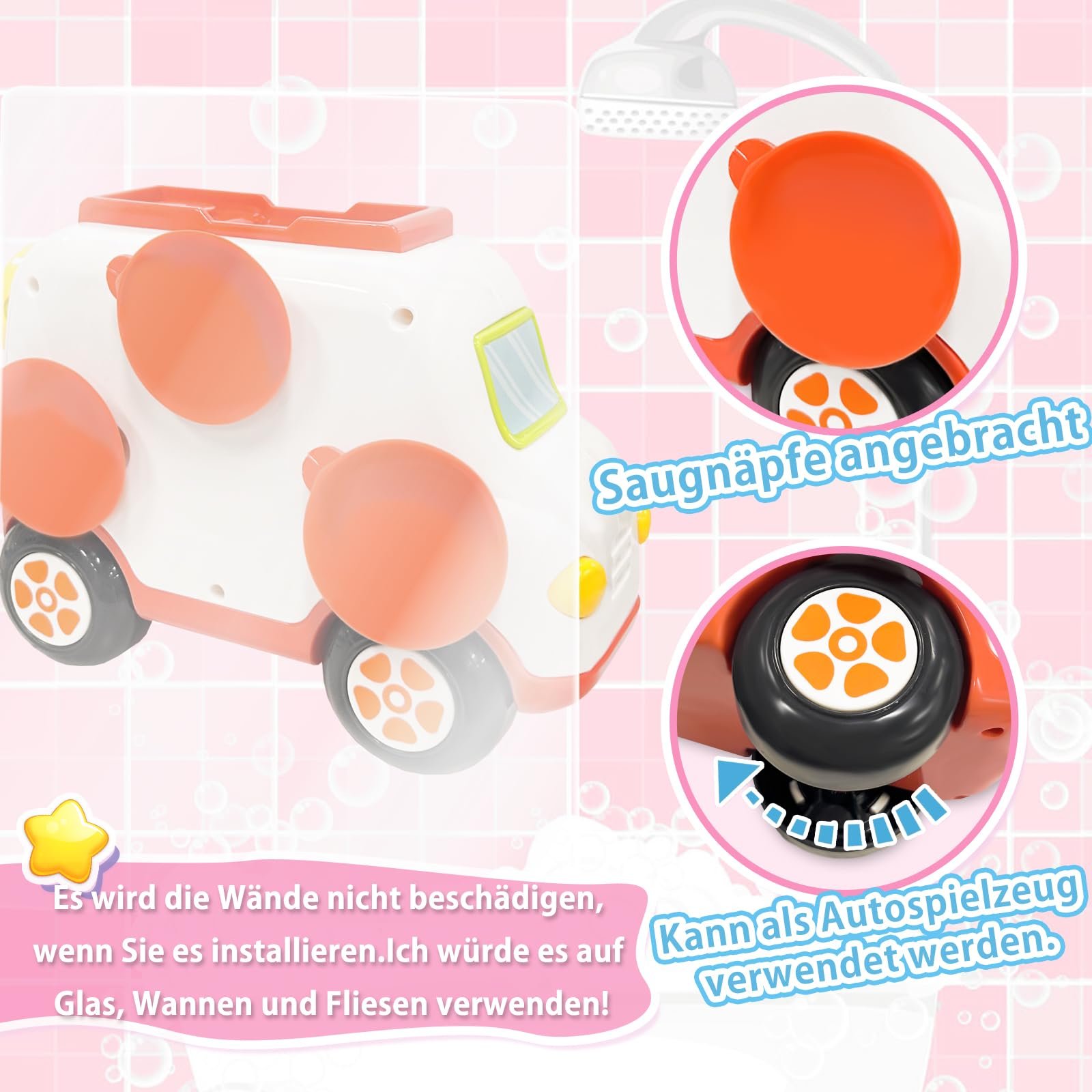 Іграшка для ванни Візок з морозивом Піногенератор, фото №4