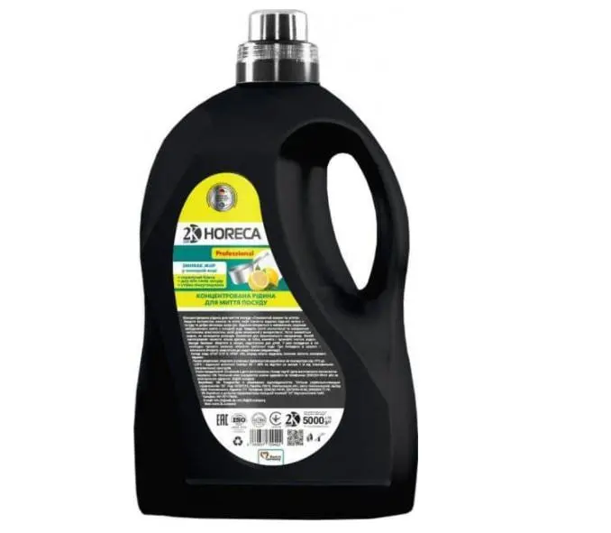 Средство для мытья посуды 2K Horeca Professional Сочный лимон и мята 729422 5 л, фото №1 Средство для мытья посуды 2K Horeca Professional Сочный лимон и мята 729422 5 л, фото №1