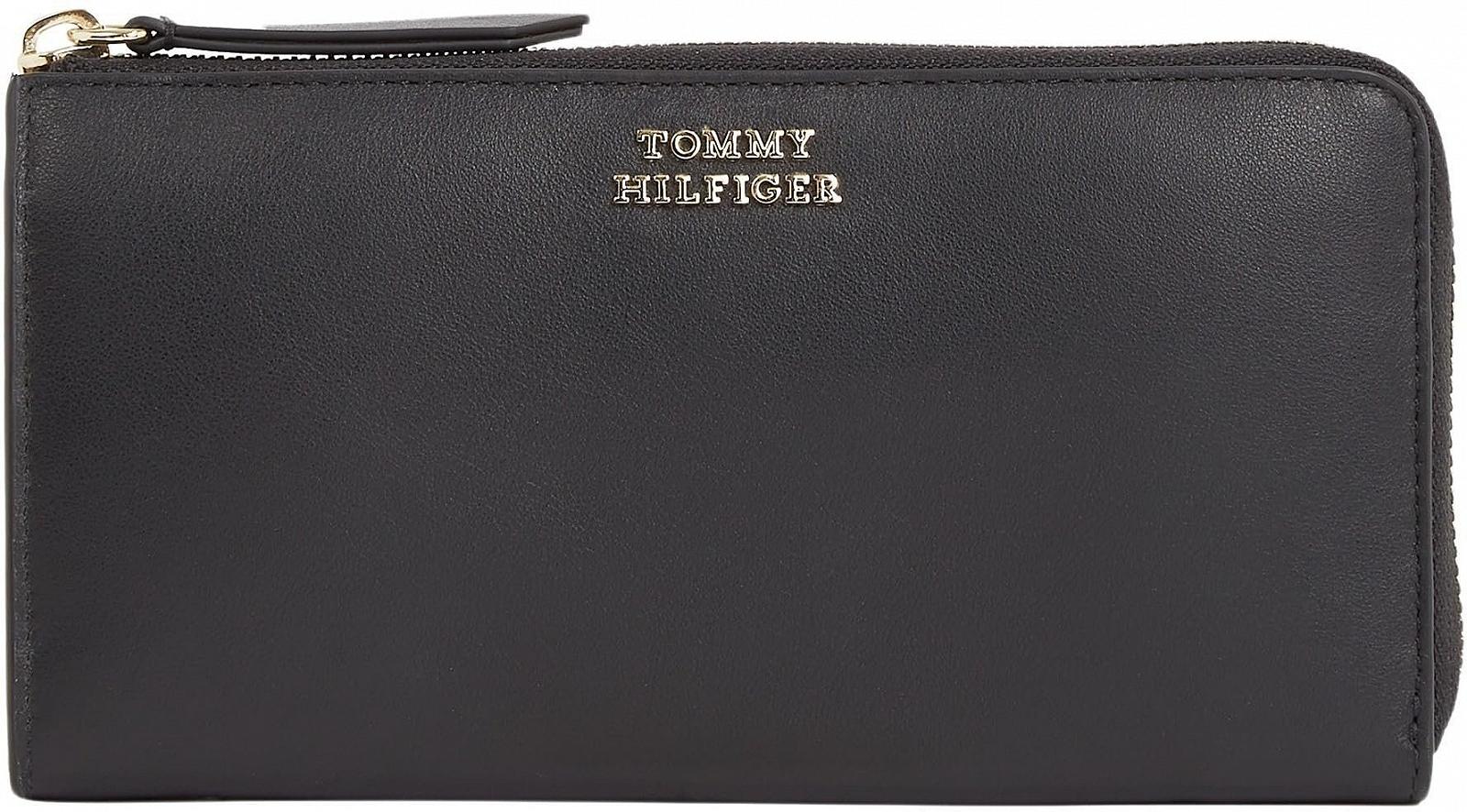 Гаманець Tommy Hilfiger Жіночий Шкіряний Lrg Za Великий, Чорний, фото №1