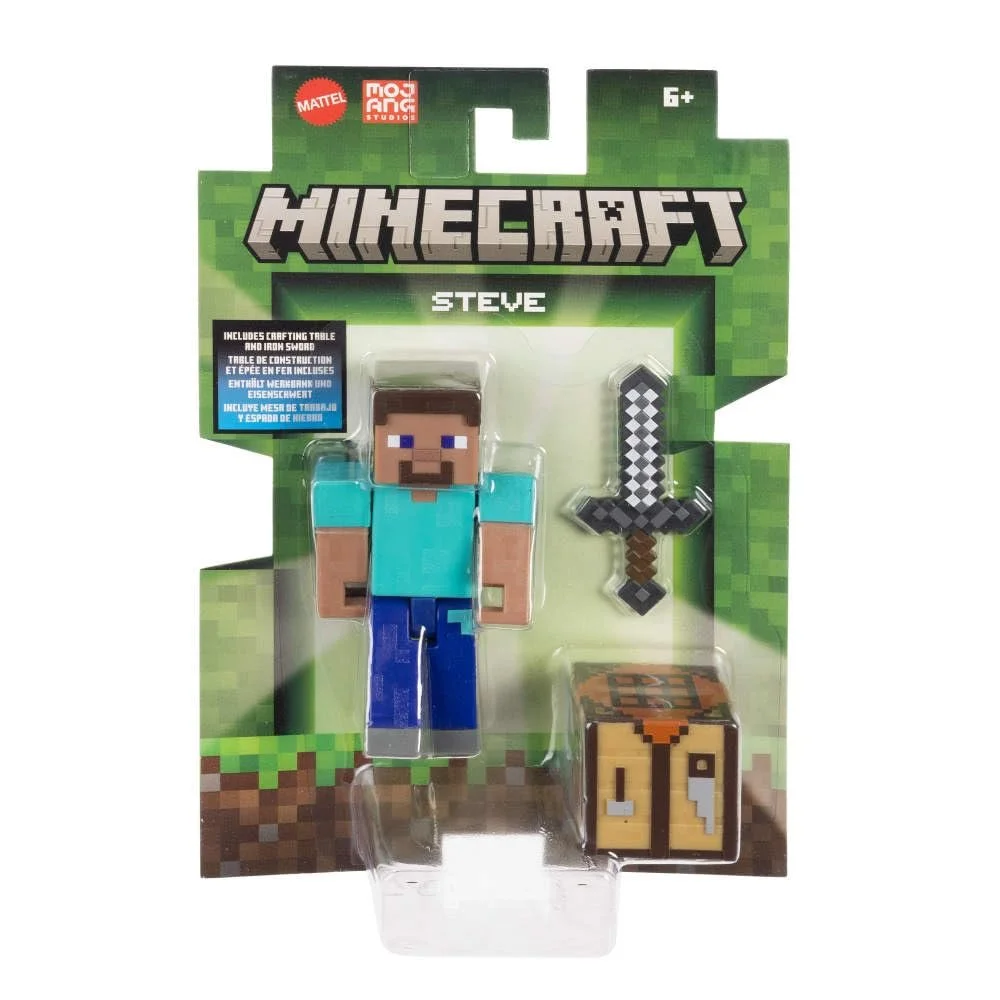 Набір фігурок Mattel Minecraft Steve з аксесуарами 8,3 см, фото №10