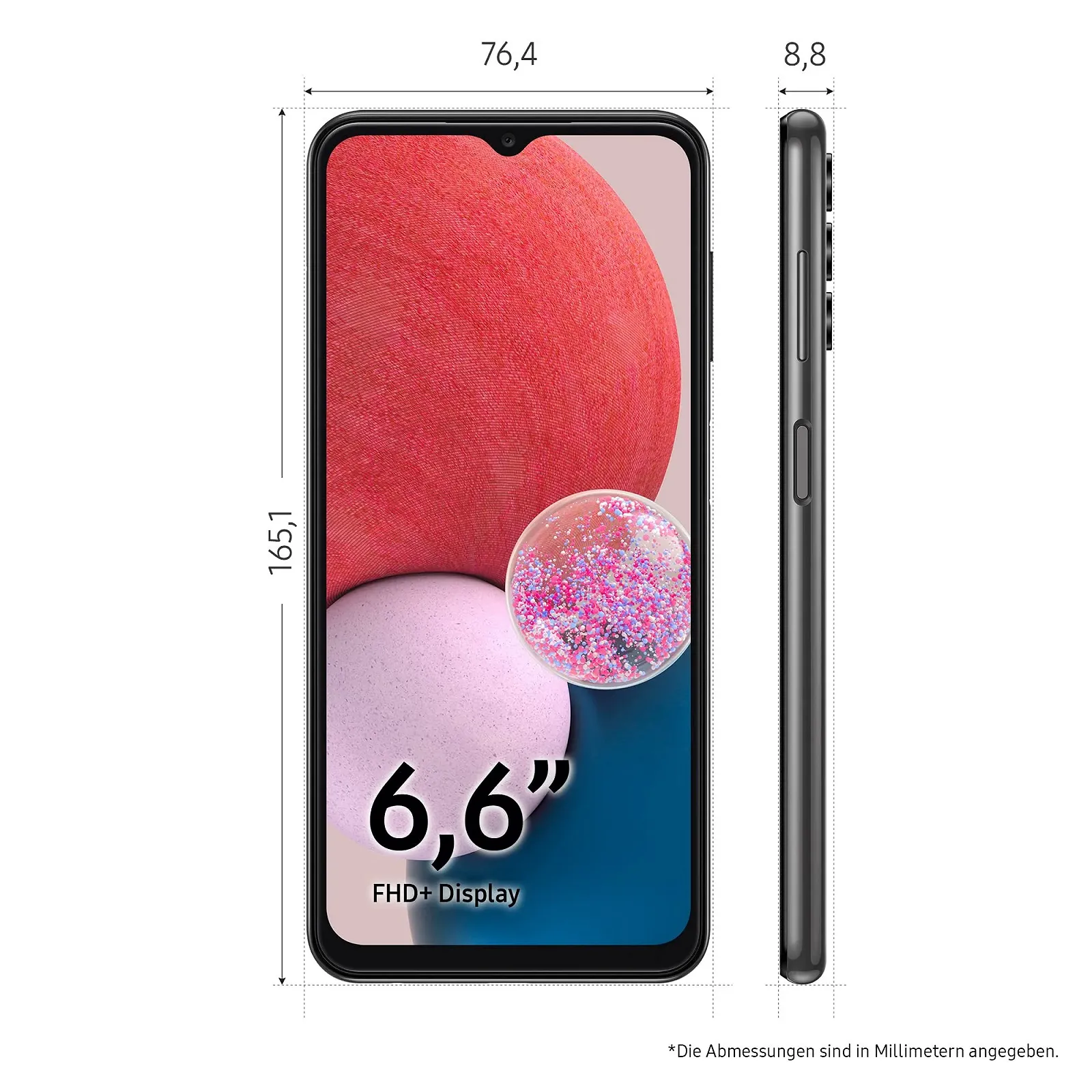 Смартфон Samsung Galaxy A13 6.6 дюйма 4GB RAM 64GB 5000 mAh Black, фото №2