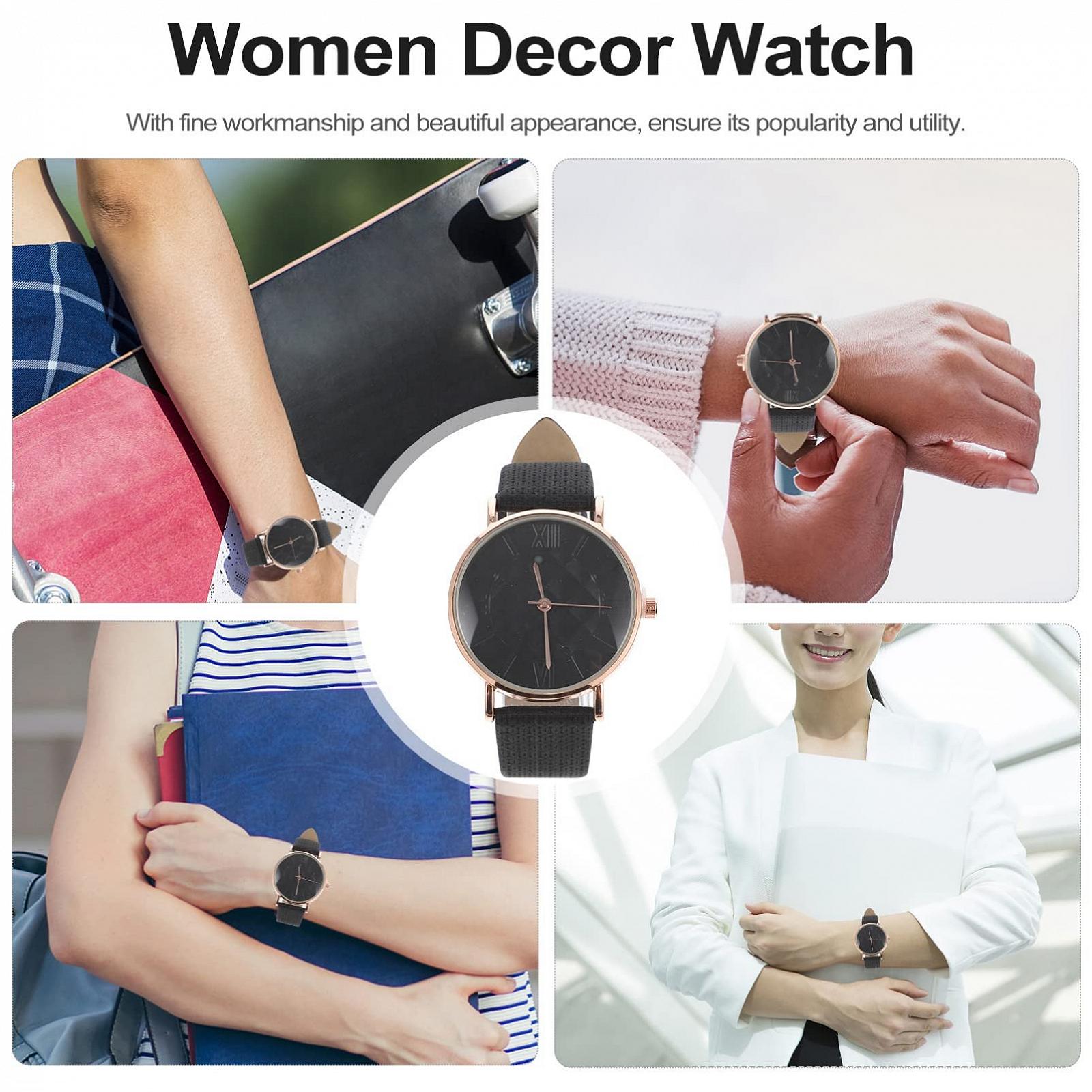 Часы женские PartyKindom Модные с римскими цифрами полосатые регулируемый размер элегантные, фото №6 Часы женские PartyKindom Модные с римскими цифрами полосатые регулируемый размер элегантные, фото №6