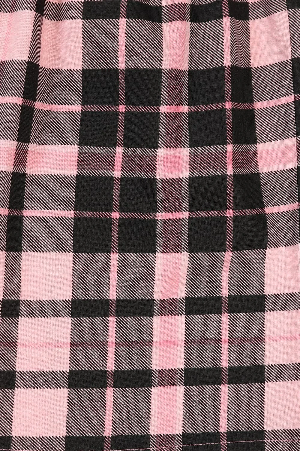Піжама Шорти для дівчат Чорний & Рожевий Тартан, фото №7 Піжама Шорти для дівчат Чорний & Рожевий Тартан, фото №7