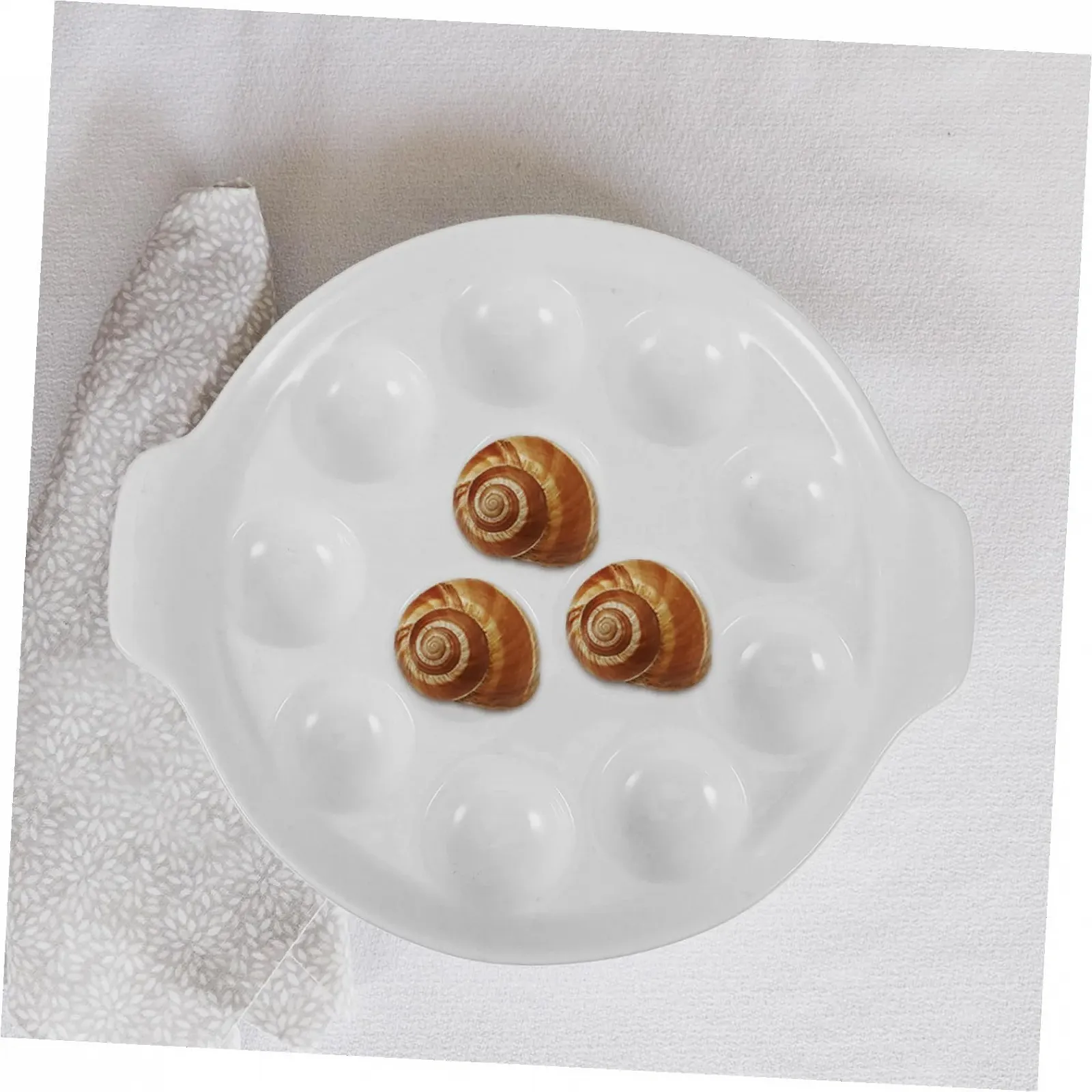 Форма для запекания TOYANDONA Керамическая с ручкой на 12 ячеек Белая, фото №7