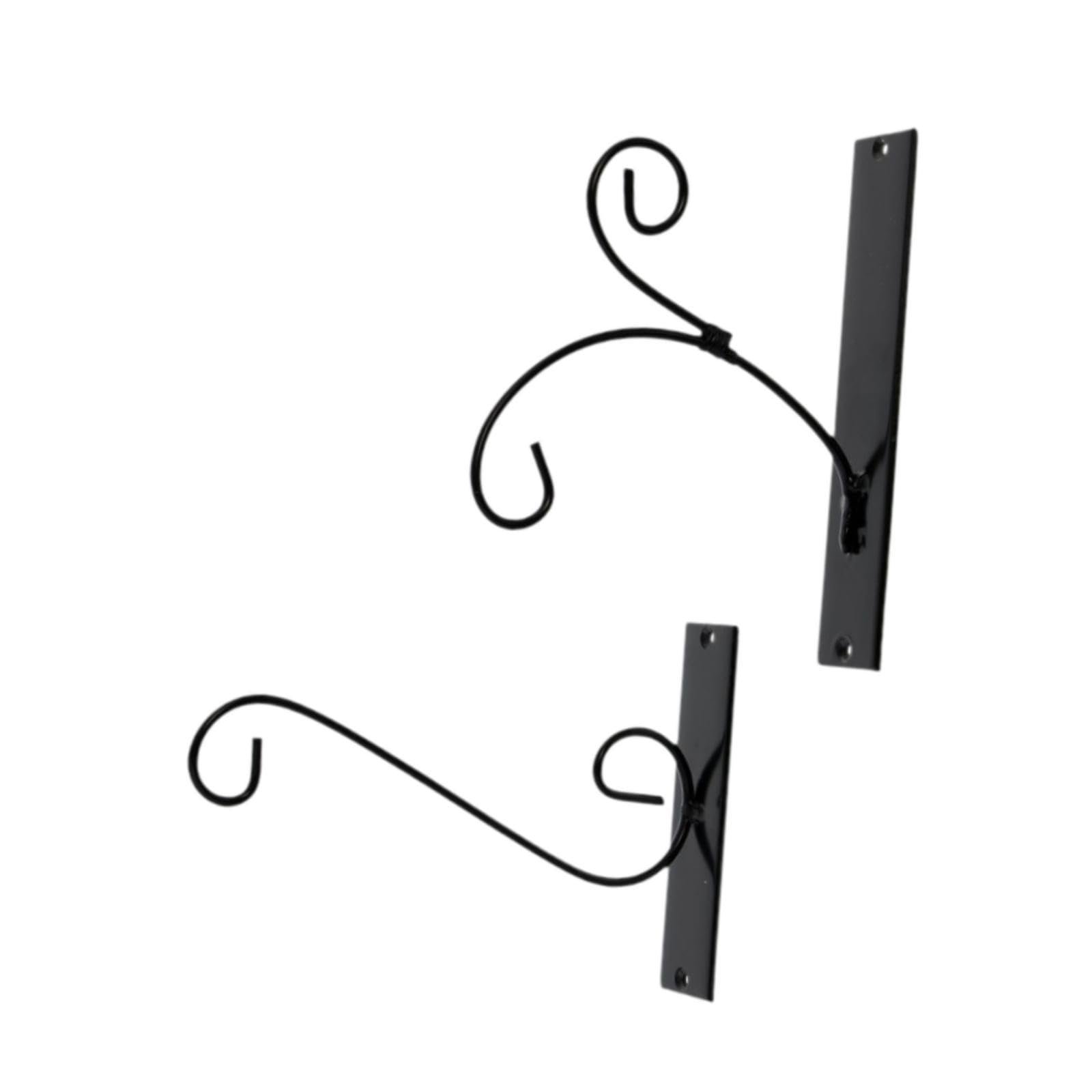 Кронштейн настенный металлический для подвесных корзин и растений 2 шт, фото №6