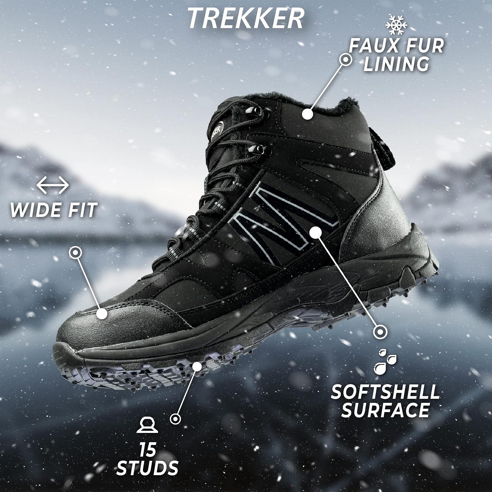 Черевики Trekker зимові з шипами Чоловічі Чорний, фото №4