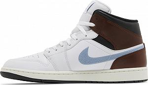 Кросівки Air Jordan 1 Retro Mid SE 'Brown Blue Grey' 40.5 - Фото 1