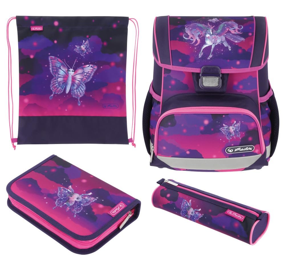 Ранець Herlitz Loop Plus Magic Unicorn, фіолетовий, повсякденний, фото №1