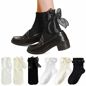 Шкарпетки з рюшами, 6 пар, Жіночі, 34-38 - Фото 1