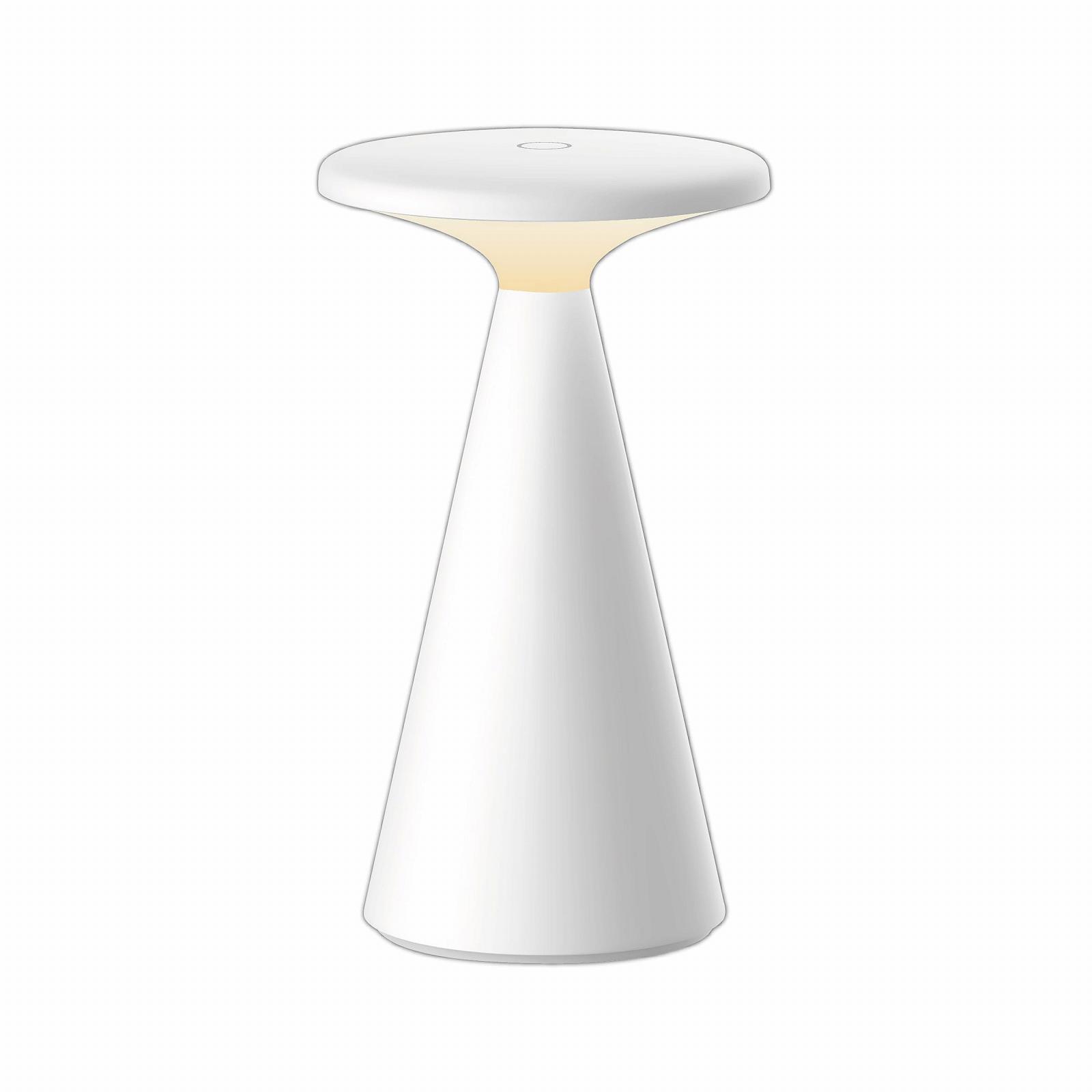 Настільна LED лампа MÜLLER-LICHT Ivy Акумуляторна 2700 K Плавно димована IP54 Біла, фото №1