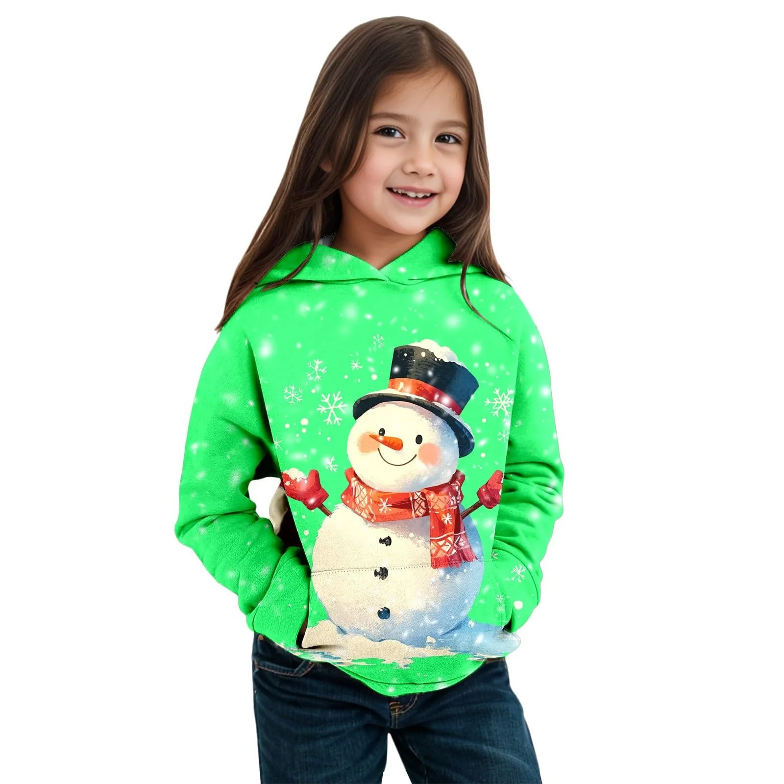 Різдвяний світшот Толстовка Ugly Christmas Theme Snowman Довгий рукав, фото №1