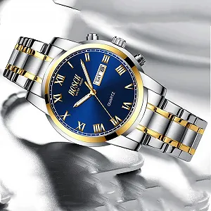 Чоловічий аналоговий годинник 42 мм Великий циферблат З підсвічуванням synthetic.ua - Фото 1