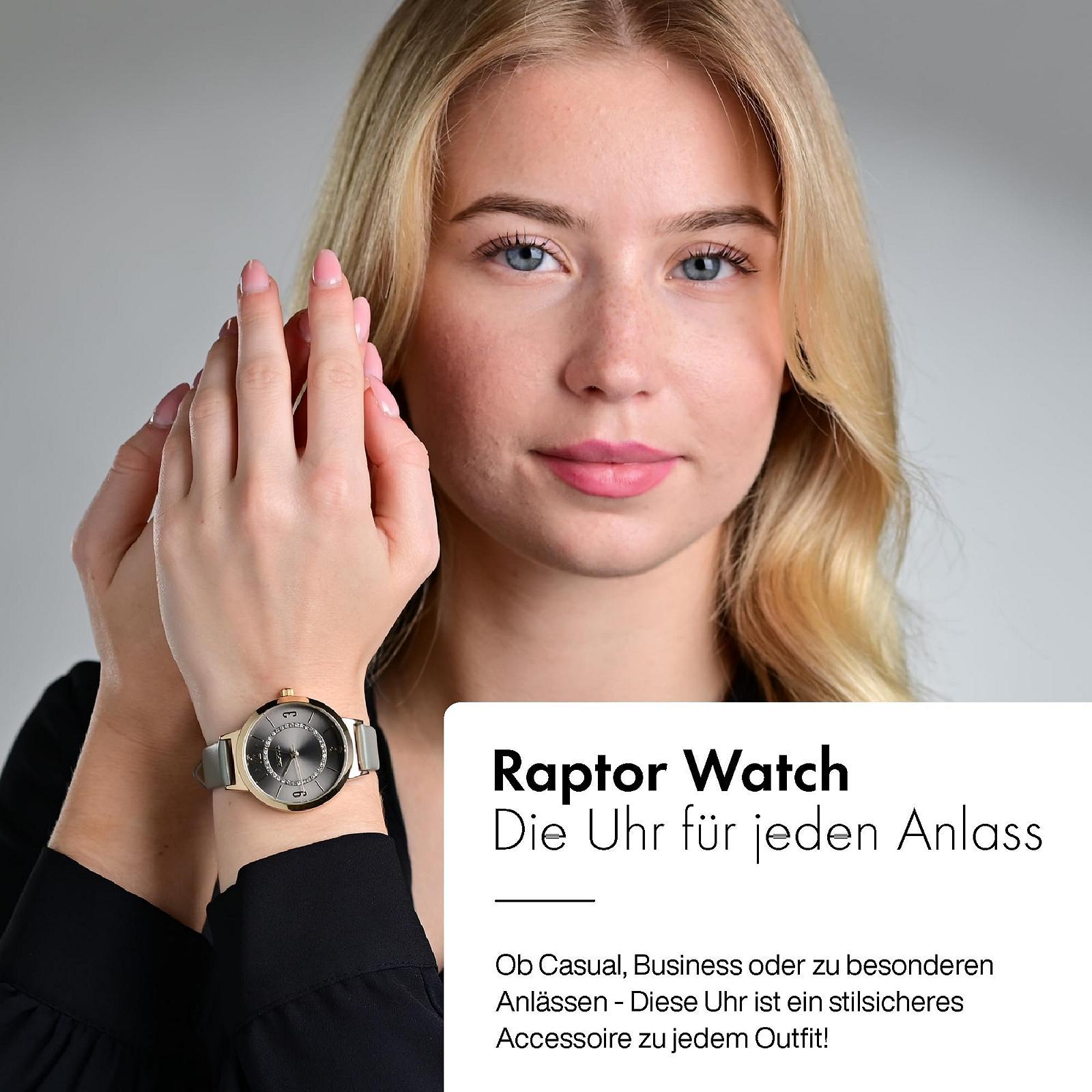 Жіночий годинник Raptor Lieke RA10228, шкіра, штучний камінь, аналоговий, кварцовий, фото №5 Жіночий годинник Raptor Lieke RA10228, шкіра, штучний камінь, аналоговий, кварцовий, фото №5