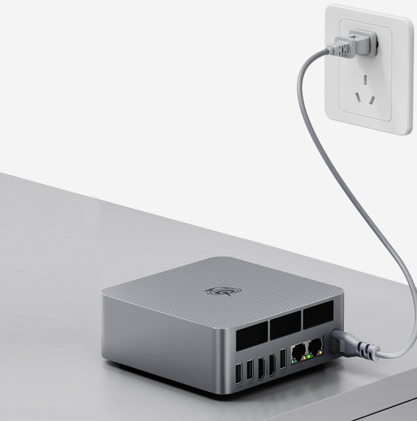 Міні ПК Beelink EQR6 / AMD Ryzen 5 6600H / RAM 16GB / SSD 500GB / AMD Radeon Graphics / 2 x HDMI / 2 x LAN / Wi-Fi 6 / Windows 11 / Сірий, фото №3 Міні ПК Beelink EQR6 / AMD Ryzen 5 6600H / RAM 16GB / SSD 500GB / AMD Radeon Graphics / 2 x HDMI / 2 x LAN / Wi-Fi 6 / Windows 11 / Сірий, фото №3