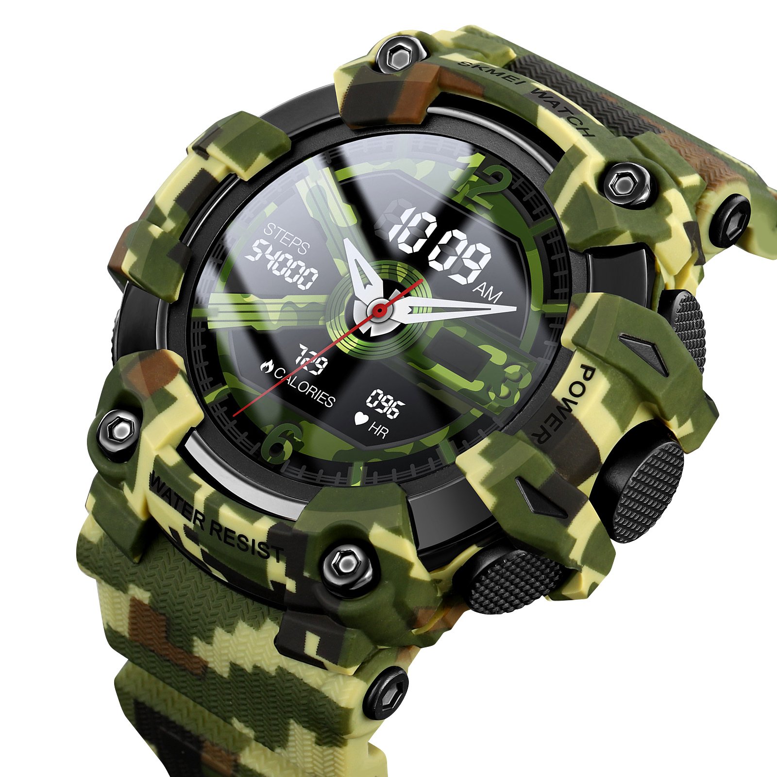 Смарт-годинник Skmei S231-CMGN Camo Green, фото №2