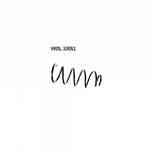 Пружина подвески SKF передняя ось для CITROÃN PEUGEOT VKDL 33051 - Фото 1