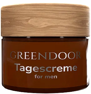 Денний крем GREENDOOR Naturkosmetik для чоловіків 50 мл Веганський З водоростями та органічним Jambu - Фото 1