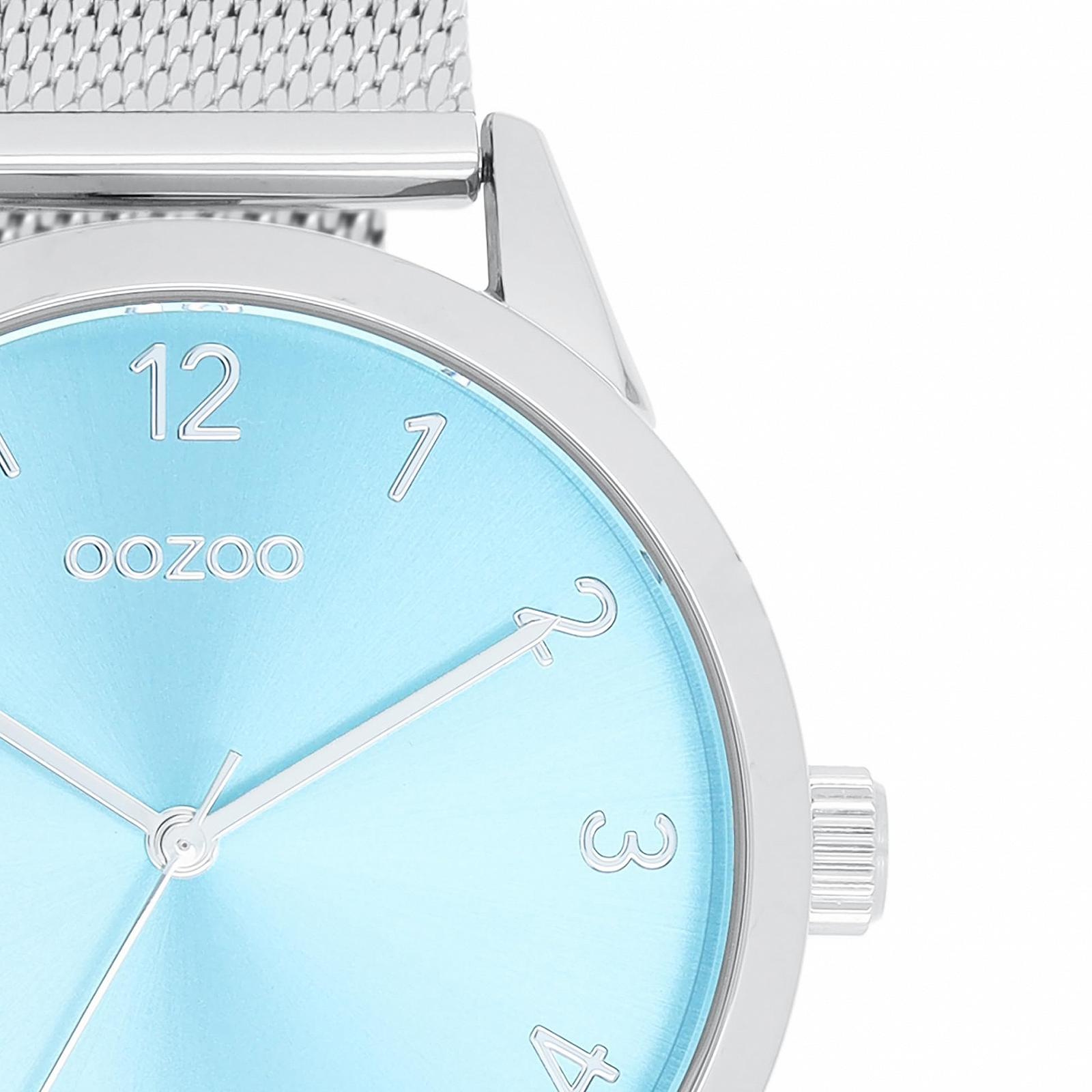 Часы женские Oozoo Timepieces с сетчатым ремешком, аналоговые, круглый корпус 40 мм, фото №2 Часы женские Oozoo Timepieces с сетчатым ремешком, аналоговые, круглый корпус 40 мм, фото №2