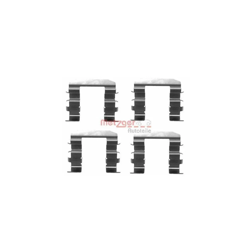 Комплект аксесуарів, гальмівні колодки METZGER GREENPARTS 109-1708 передня вісь, фото №1