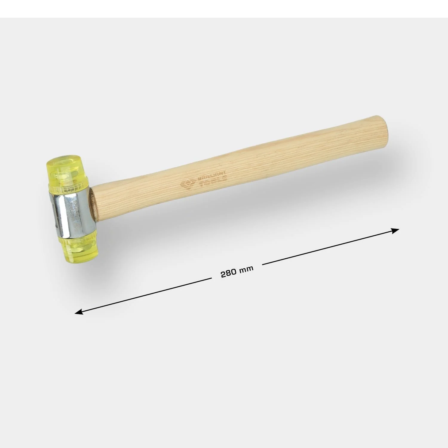Пластиковый молоток BRILLIANT TOOLS BT071925 диаметр 32 мм, фото №3