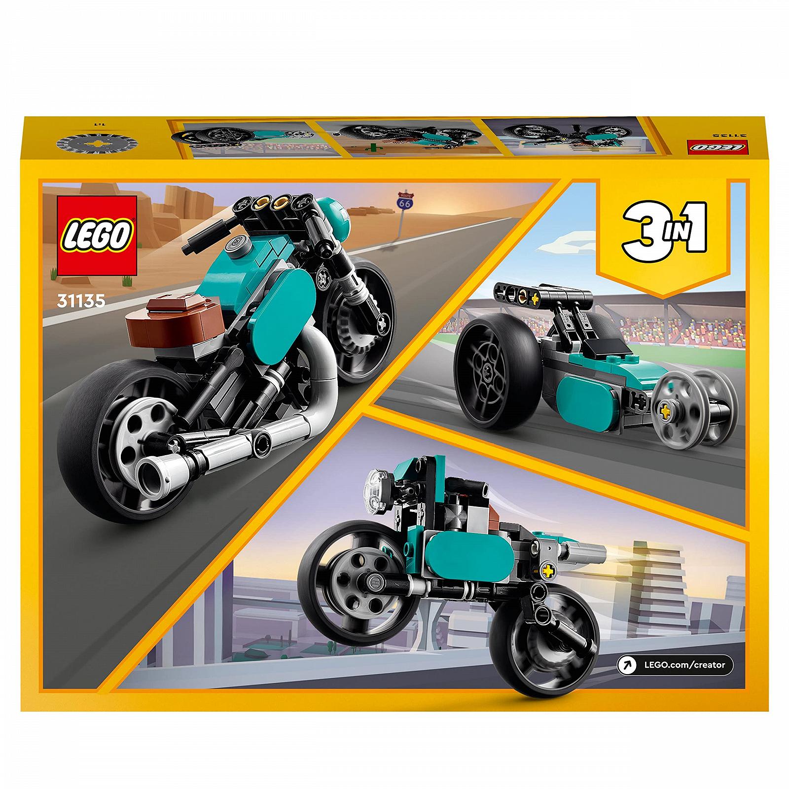 Конструктор LEGO Creator 31135 3-в-1 Винтажный мотоцикл, фото №8