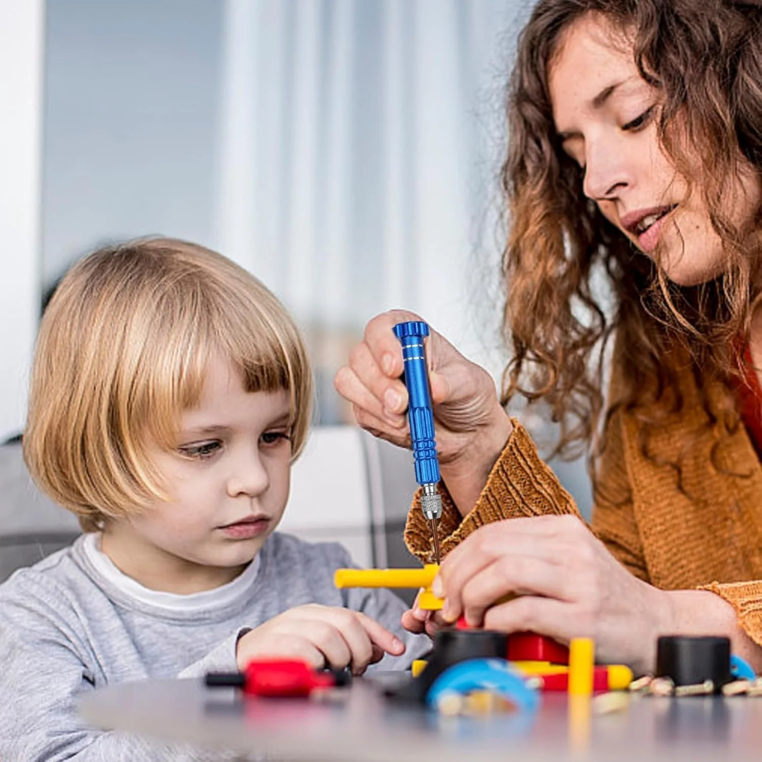 Набір міні-викруток портативний з 5 насадками Синій, фото №6