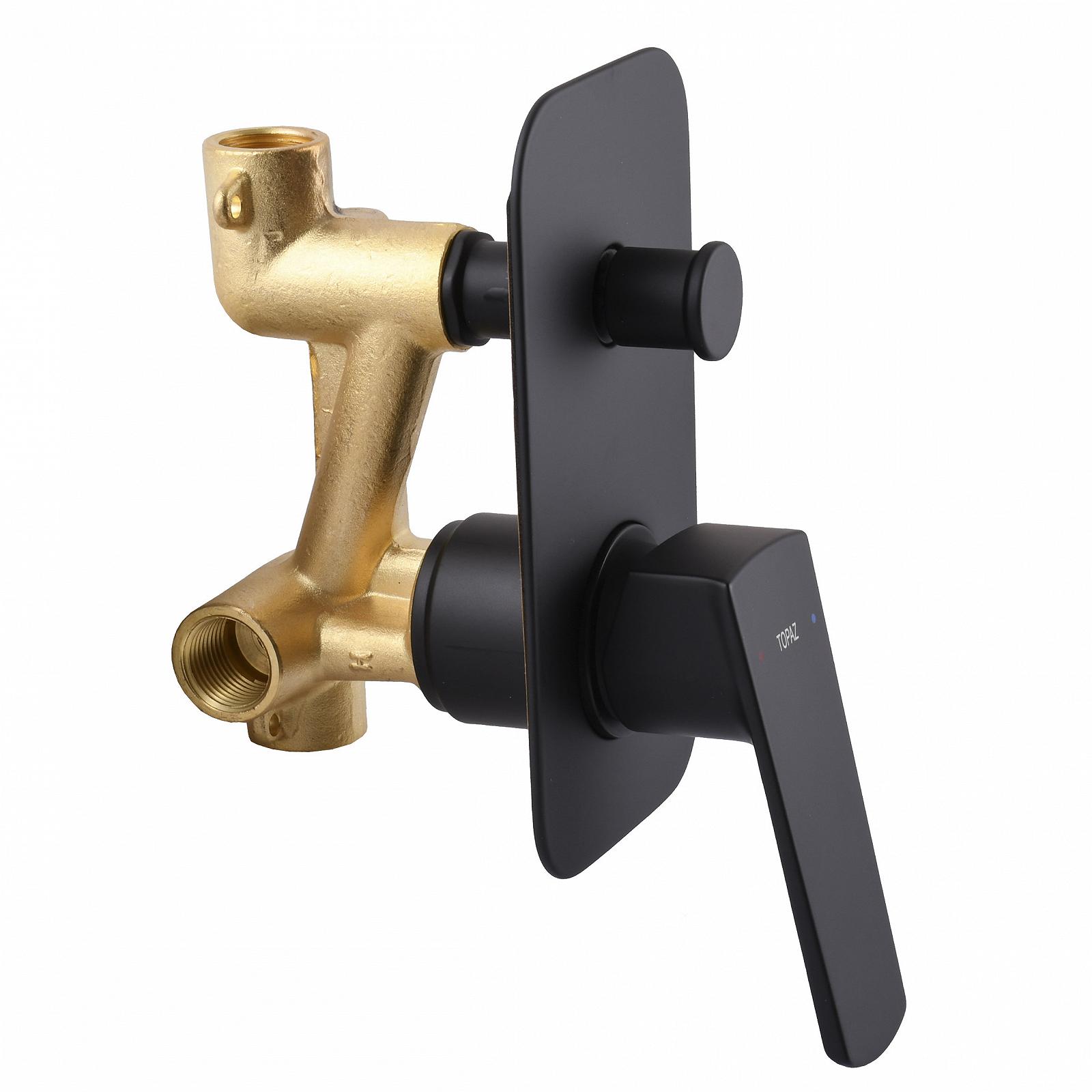 Змішувач для ванни вбудований TOPAZ LEXI TLG 21202-H21-BL, фото №4 Змішувач для ванни вбудований TOPAZ LEXI TLG 21202-H21-BL, фото №4