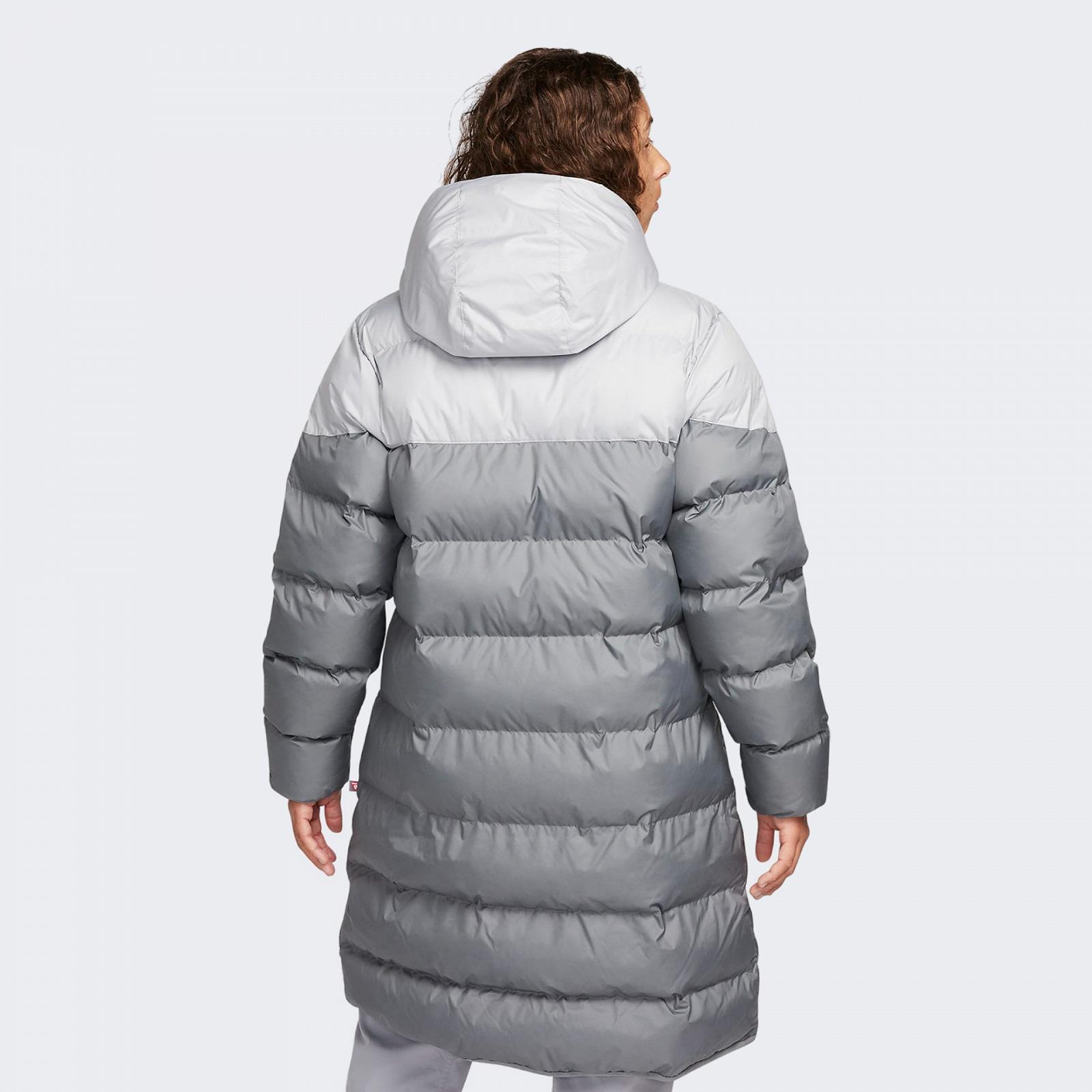 Пуховик Nike Storm-Fit длинный серый S, фото №2
