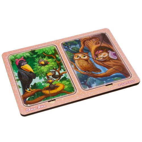 Пазлы в рамке Вороны и совы [tsi192802-TSI], фото №1