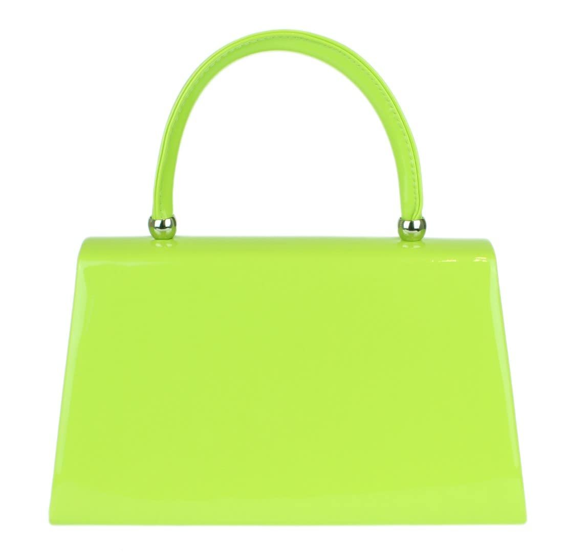 Клатч Girly Handbags лакированный, женский, маленький жесткий, фото №3