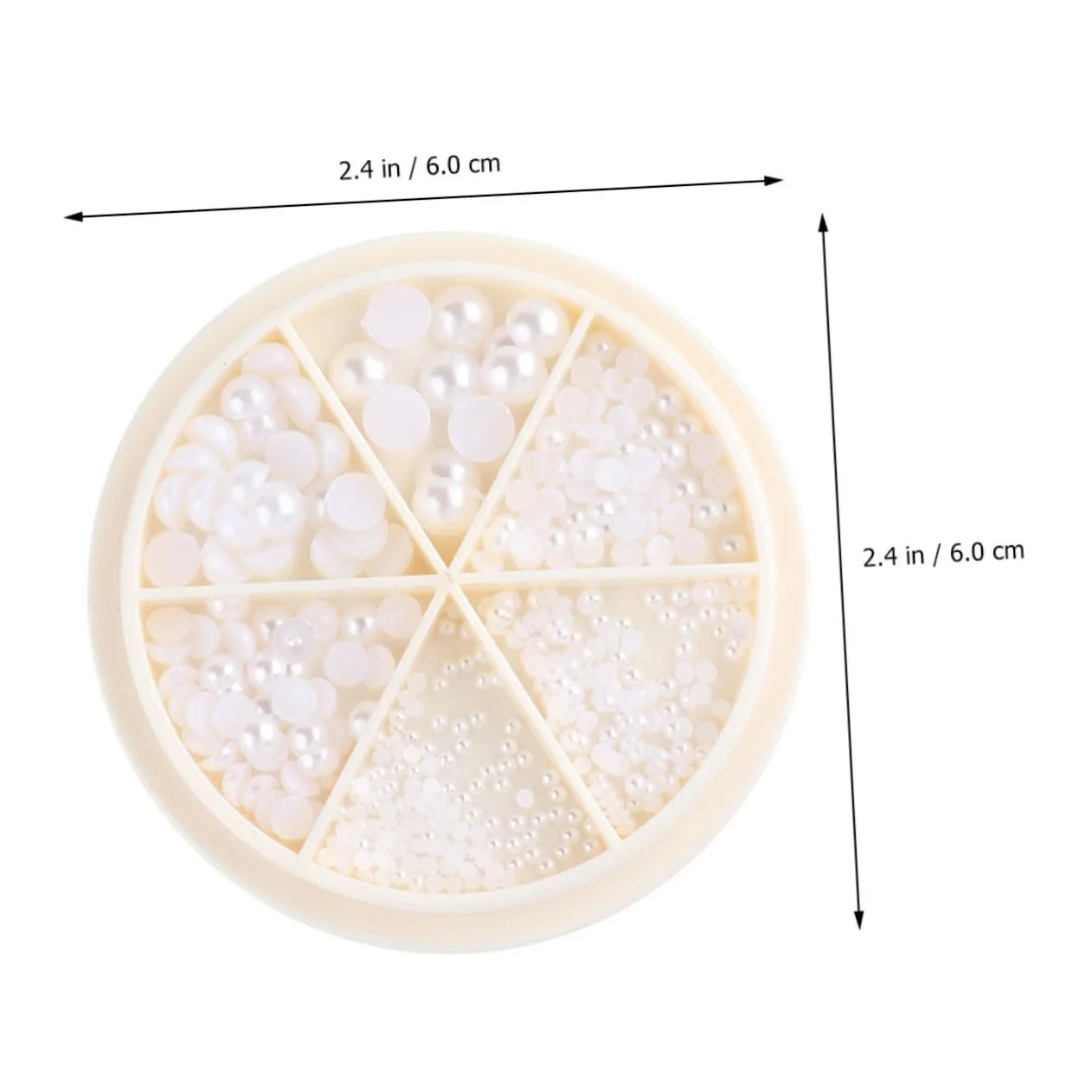 Круглые Жемчужины для дизайна ногтей DIY, жемчужины для маникюра, украшение для ногтей, фото №2