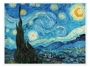 Постер Vincent van Gogh Starry Night 1889 80 x 60 см Синий - Фото 1