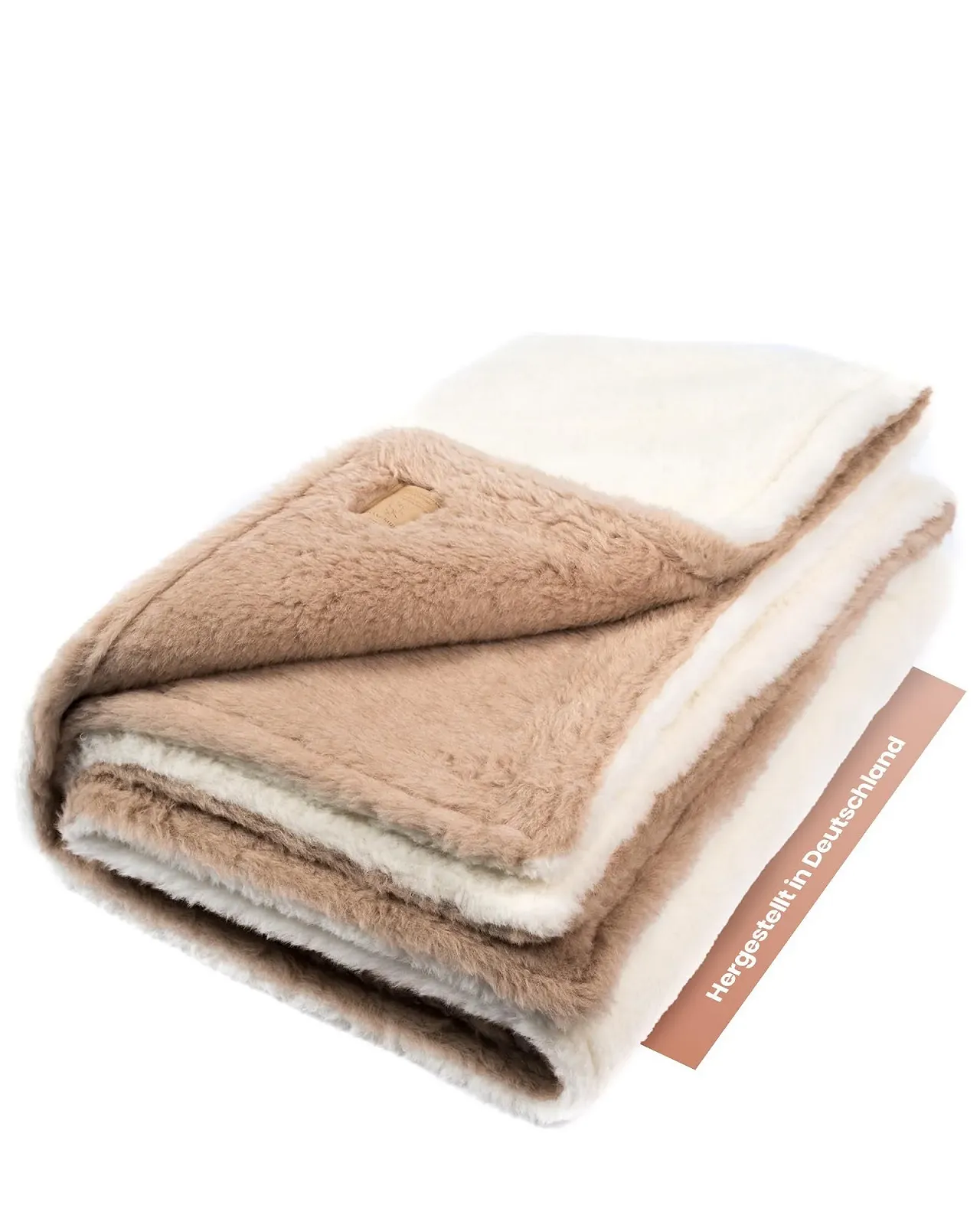 Покривало Ritter Decken La Paz Alpaca, 140 x 220 см, кремово-верблюжий, фото №1