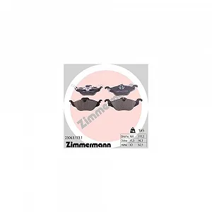 Комплект гальмівних колодок дискового гальма ZIMMERMANN 23063.173.1 для OPEL передня вісь - Фото 1