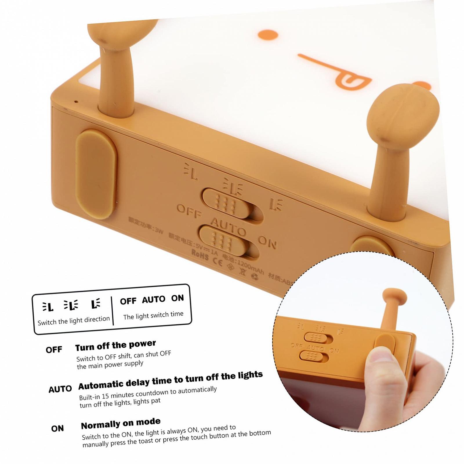 Настольная лампа OSALADI Toast Ночник силиконовая подставка для телефона, фото №7 Настольная лампа OSALADI Toast Ночник силиконовая подставка для телефона, фото №7