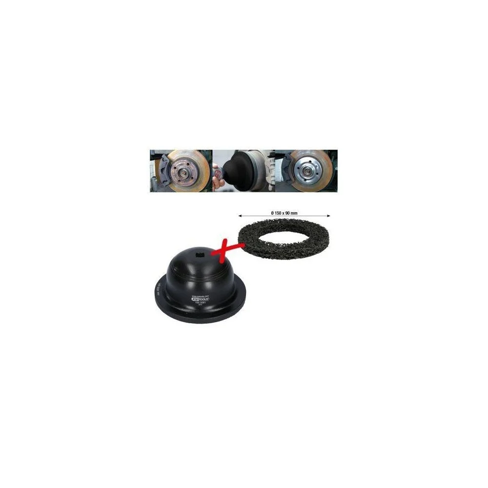 Набор шлифовальных кругов для зачистки ступиц колеса KS TOOLS 100.5080, фото №1 Набор шлифовальных кругов для зачистки ступиц колеса KS TOOLS 100.5080, фото №1