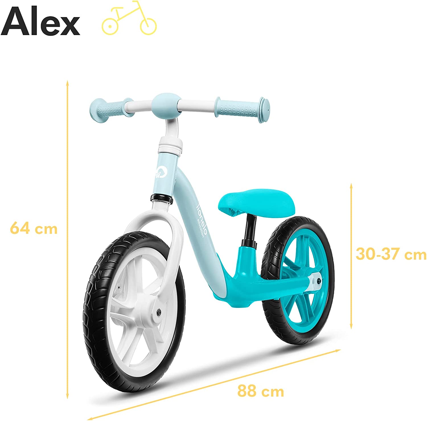 Беговел Lionelo Alex Бирюзовый, фото №2