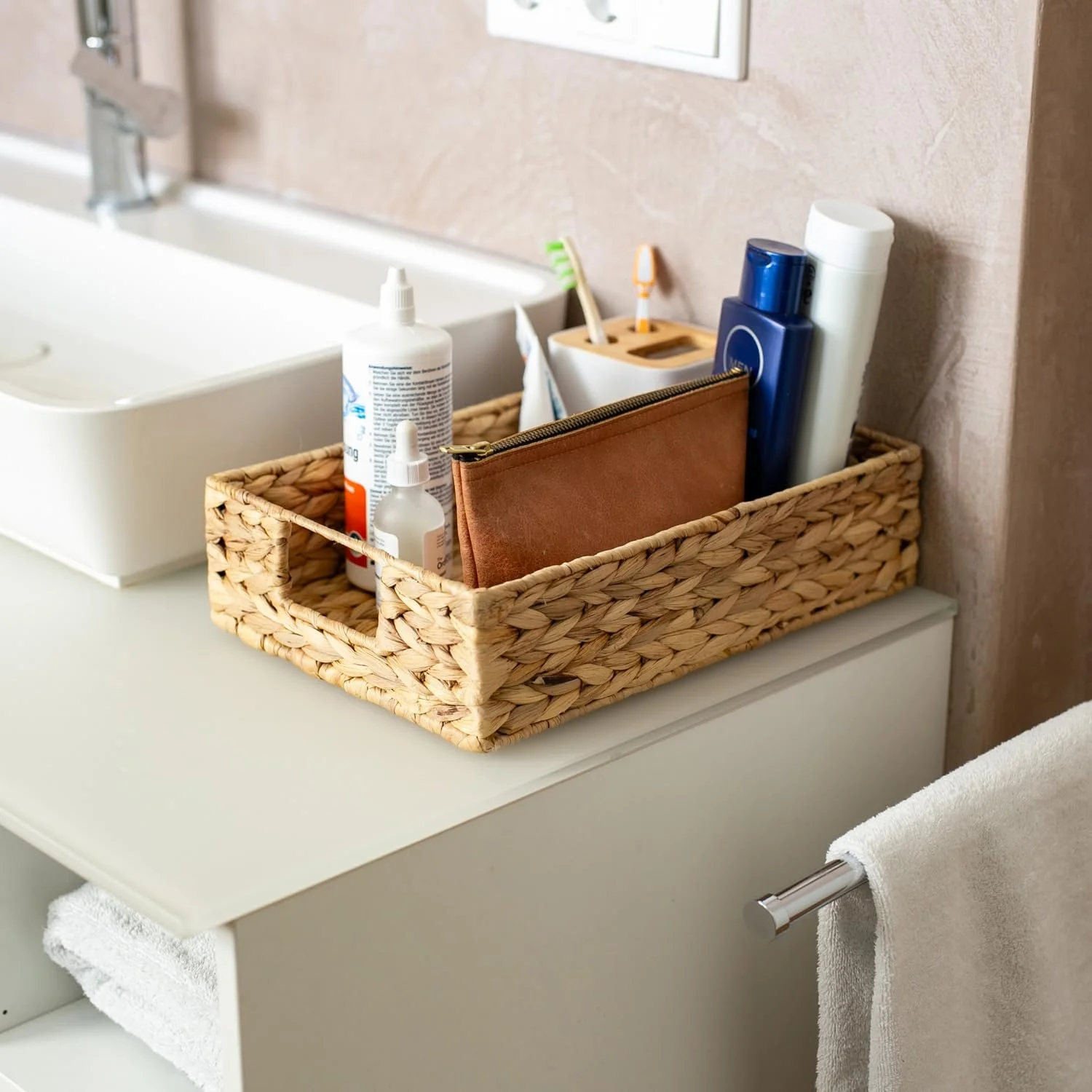 Кошик HMF для подарунків, кошик для зберігання плетений з водяного гіацинту, фото №4 Кошик HMF для подарунків, кошик для зберігання плетений з водяного гіацинту, фото №4