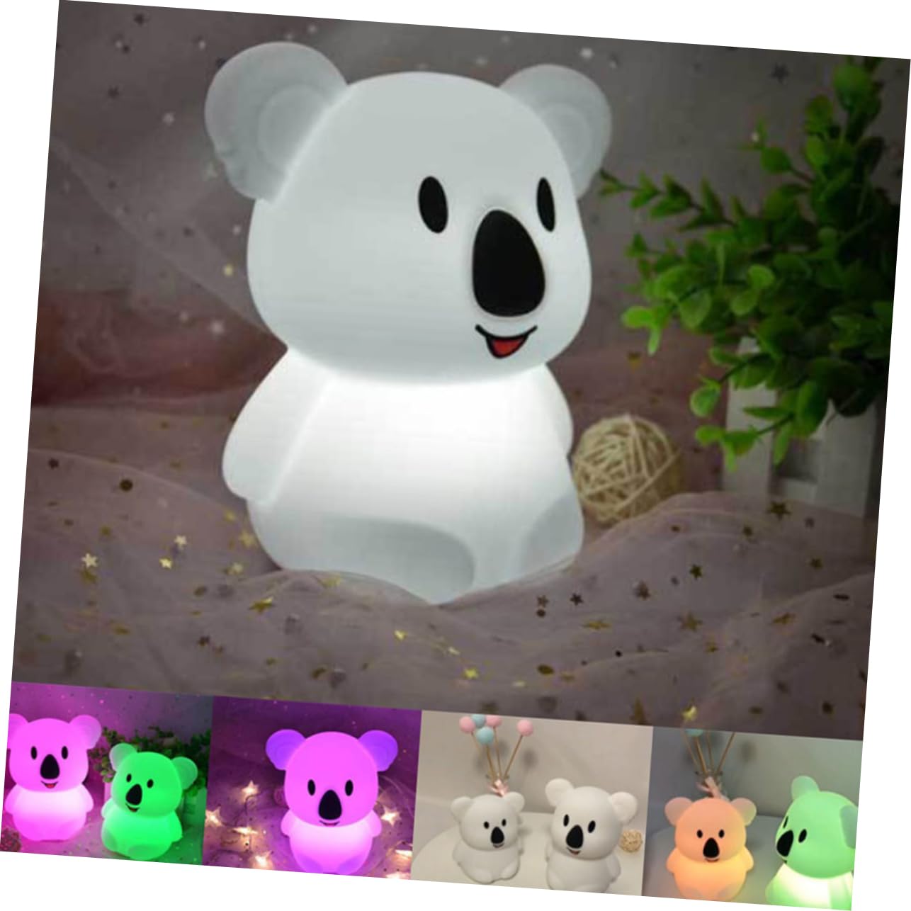 Світильник Artibetter Koala Pat Light Animal LED нічник сенсорний білий ABS, фото №2