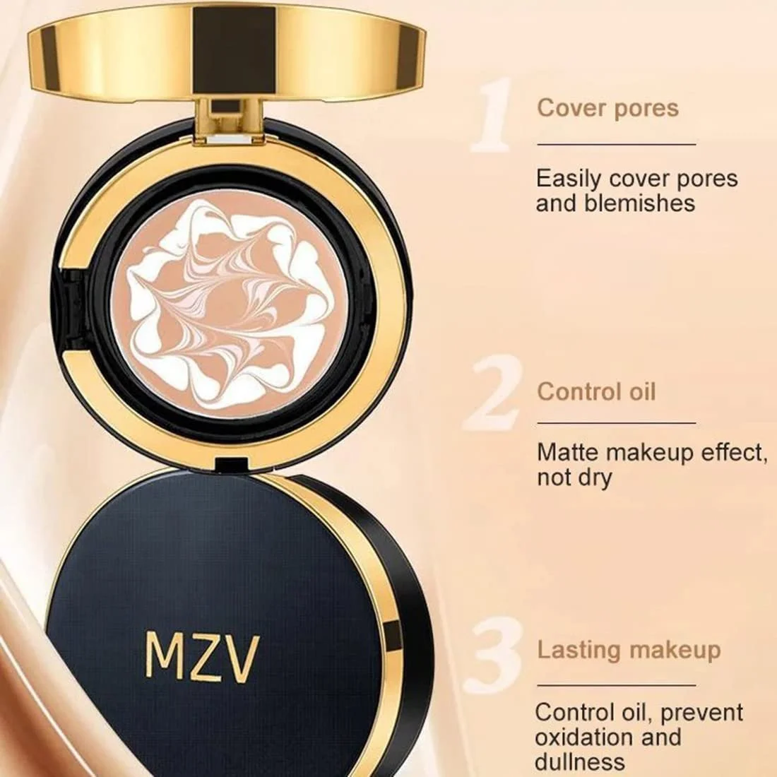 Консилер Кушон Water Bead Tricolour Latte Natural Colour, фото №5