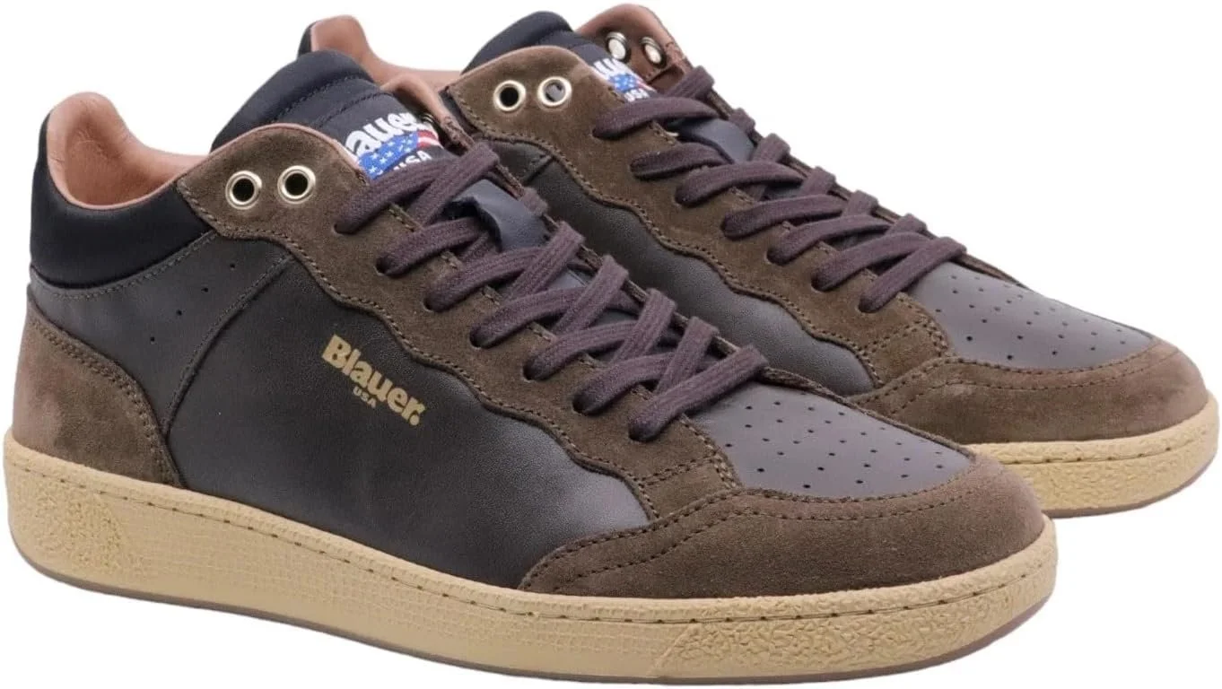 Кросівки Blauer USA Murray 09 Шкіра Коричневий, фото №2 Кросівки Blauer USA Murray 09 Шкіра Коричневий, фото №2