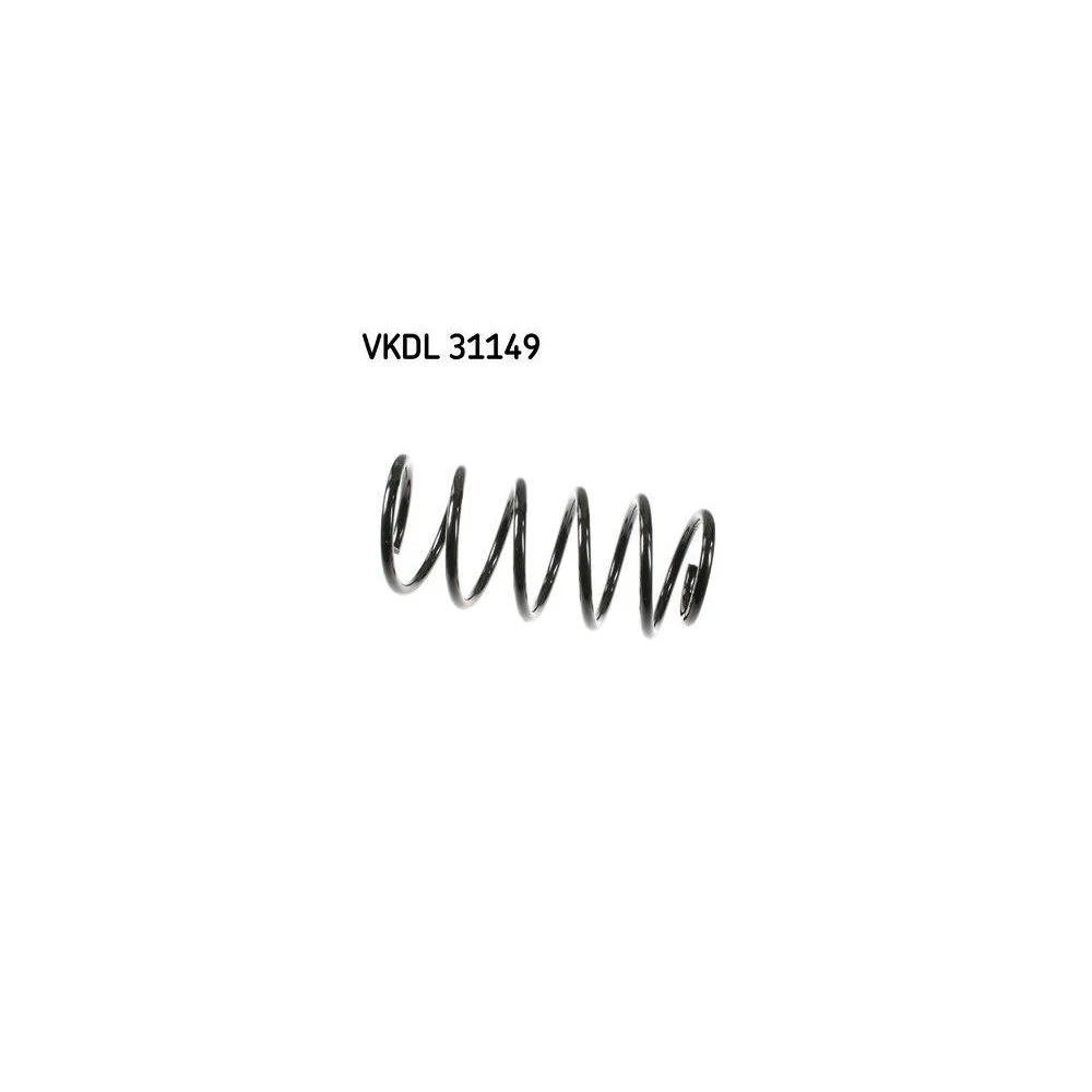 Пружина підвіски SKF VKDL 31149 передня вісь для VW, для автомобілів з кондиціонером, фото №1