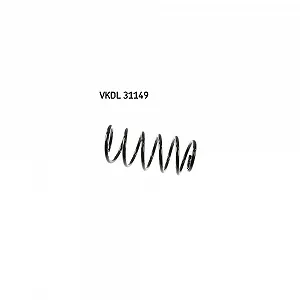 Пружина подвески SKF VKDL 31149 передняя ось для VW, для автомобилей с кондиционером - Фото 1