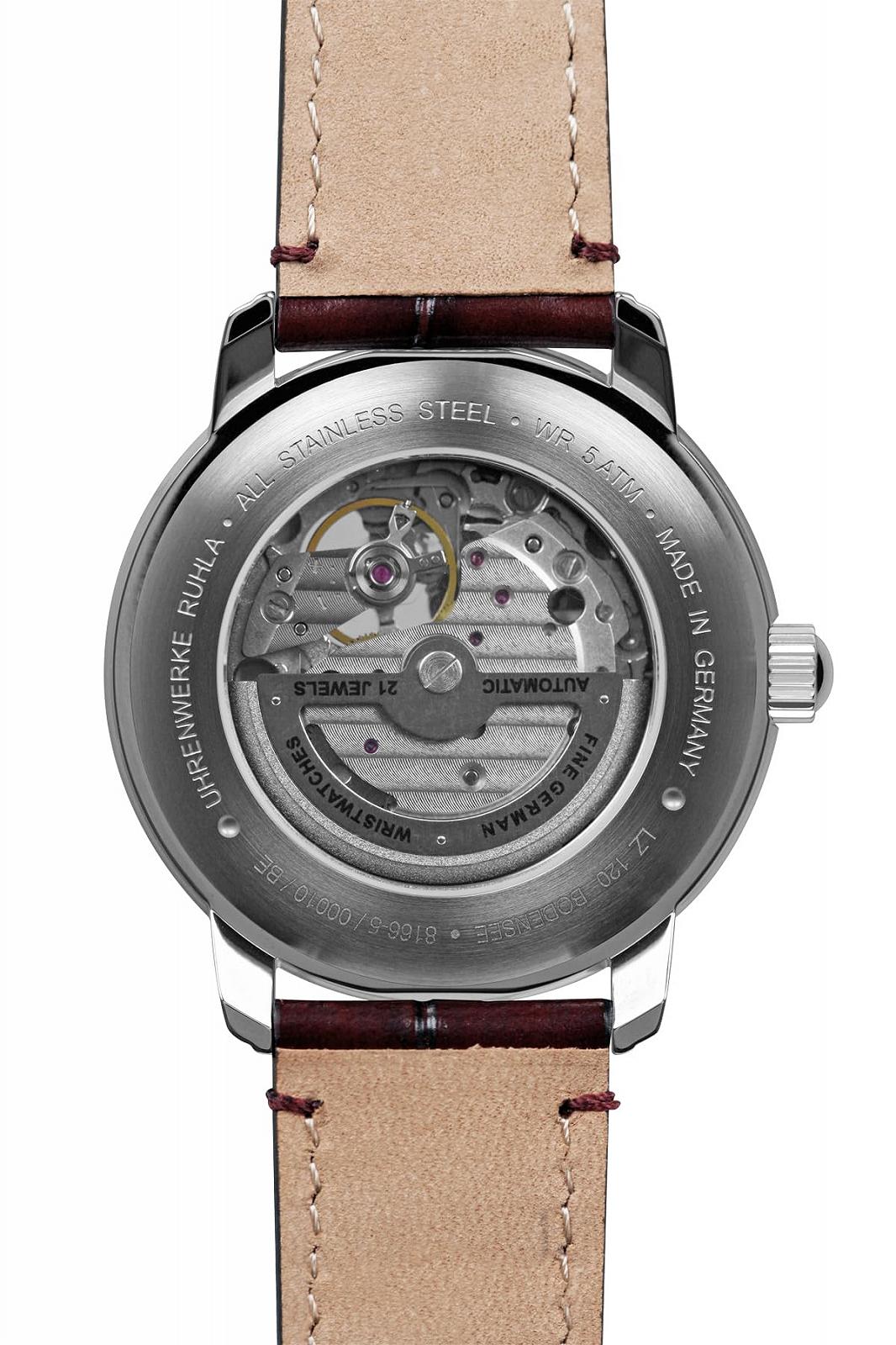 Часы Zeppelin Automatic LZ 120 Lake Constance с ремешком под кожу крокодила 8166 разные цвета, фото №2