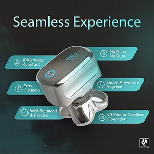 Електробритва Pitbull Platinum PRO + CR3 для голови та обличчя леза PRO японська сталь IPX5 акумулятор 90 хв чохол LED-дисплей synthetic.ua - Фото 1