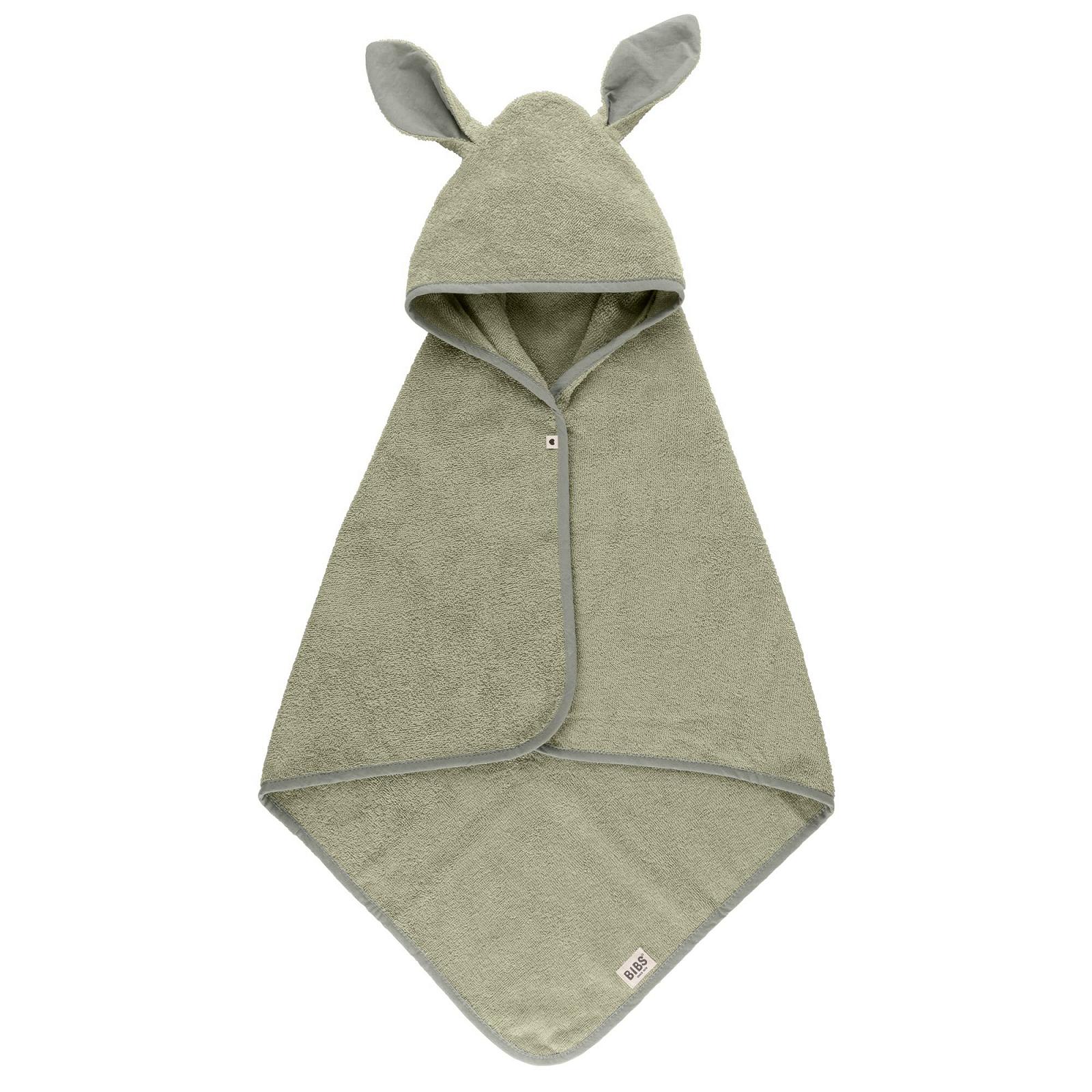 Рушник з капюшоном BIBS 0-2 года, мягкий, высококачественный, 100% органический хлопок, махровый, с супервпитывающим материалом, идеально подходит для использования после ванны, шалфей, фото №1