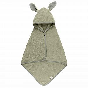 Рушник з капюшоном BIBS 0-2 года, мягкий, высококачественный, 100% органический хлопок, махровый, с супервпитывающим материалом, идеально подходит для использования после ванны, шалфей - Фото 1