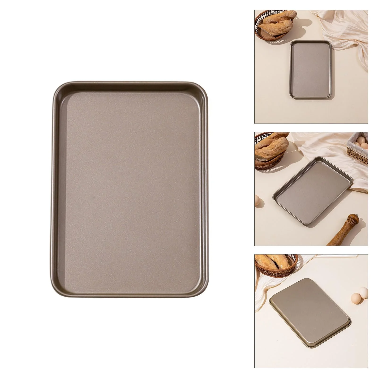 Форма для выпечки прямоугольная из углеродистой стали с антипригарным покрытием, фото №2 Форма для выпечки прямоугольная из углеродистой стали с антипригарным покрытием, фото №2