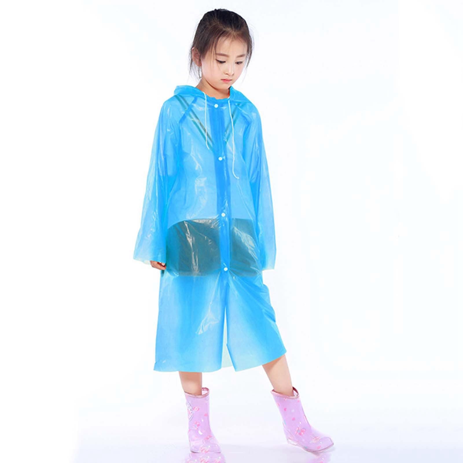 Детская дождевая куртка Waterproof Unisex Мягкая ткань Дождевик с капюшоном для активного отдыха Защита от солнца для дождливой и грязной погоды, фото №3
